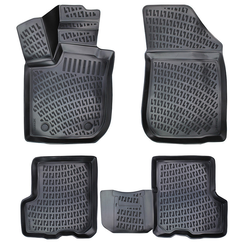 Set covorase auto cauciuc tip tavita pentru dacia logan ii mcv 2012-2021