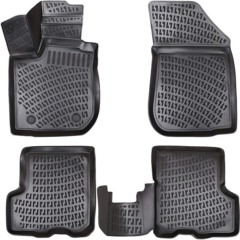 Set covorase auto cauciuc tip tavita pentru dacia sandero i 2007-2012