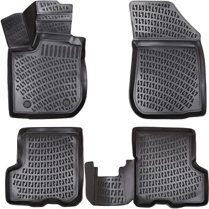 Set covorase auto cauciuc tip tavita pentru dacia sandero i 2007-2012