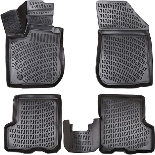 Set covorase auto cauciuc tip tavita pentru dacia sandero i 2007-2012