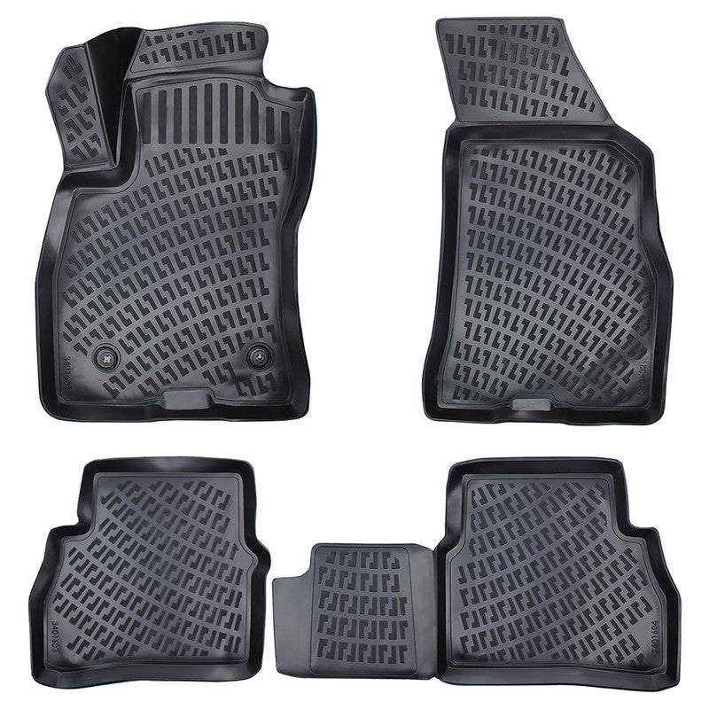 Set covorase auto cauciuc tip tavita pentru fiat doblo (facelift) 2015-2022