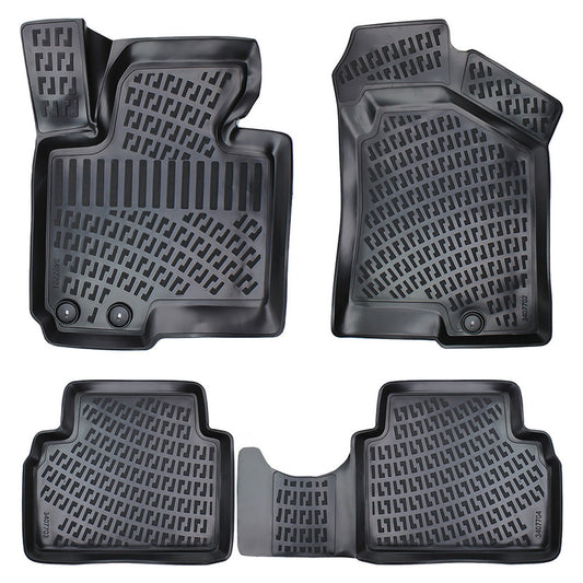 Set covorase auto cauciuc tip tavita pentru hyundai ix35 / tucson ii 2009-2015