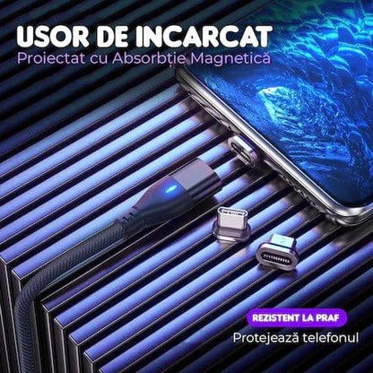 Cablu de date si Incarcare Rapida Timebox, 6 in 1, 60W, 1m, QC 3, Negru