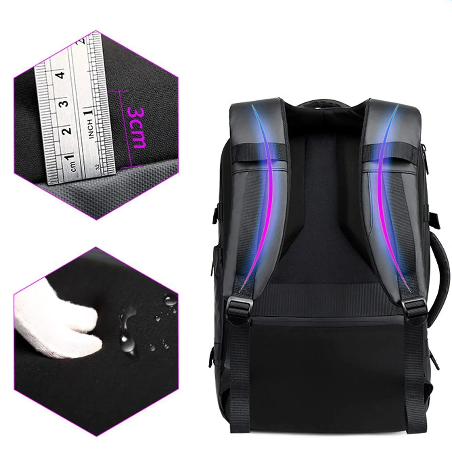 Ghiozdan Timebox, Smart cu Display LED, WiFi, Waterproof, Negru