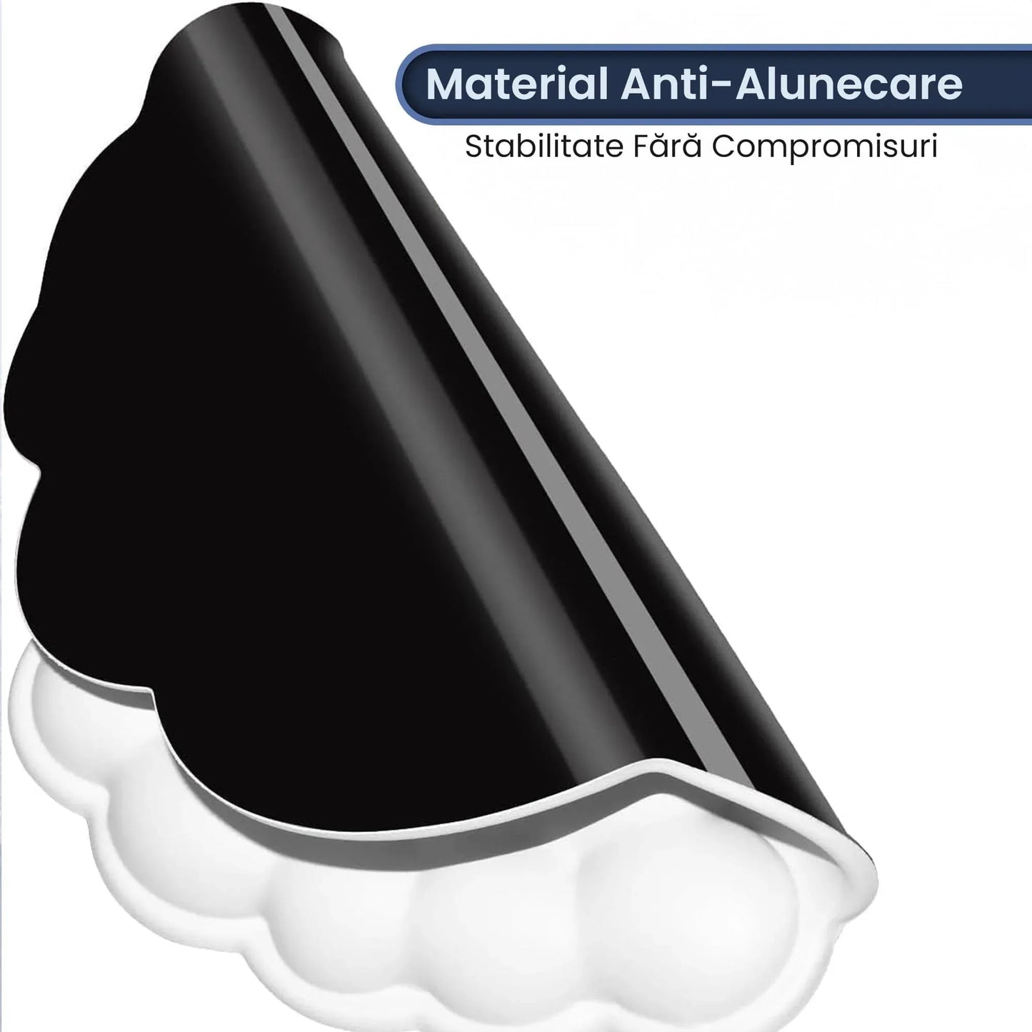 Mousepad ergonomic, spuma cu memorie pentru sustinere incheietura mana cu Wrist Rest, Baza anti-derapanta, Nor albastru - 221.ro