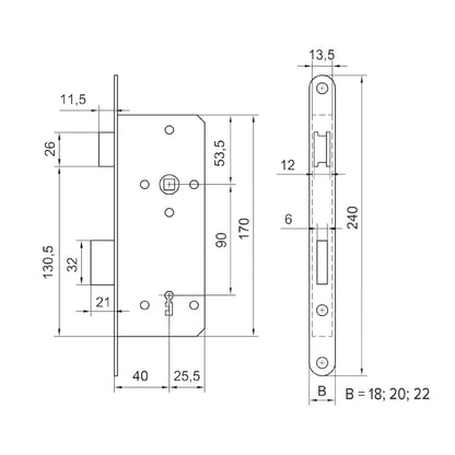 Pachet P 90 (Broasca+Maner) Argintiu 35-500 / 4578