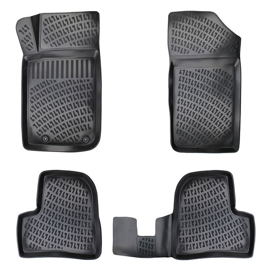 Set covorase auto cauciuc tip tavita  pentru peugeot 206 / 206+ 1999-2014