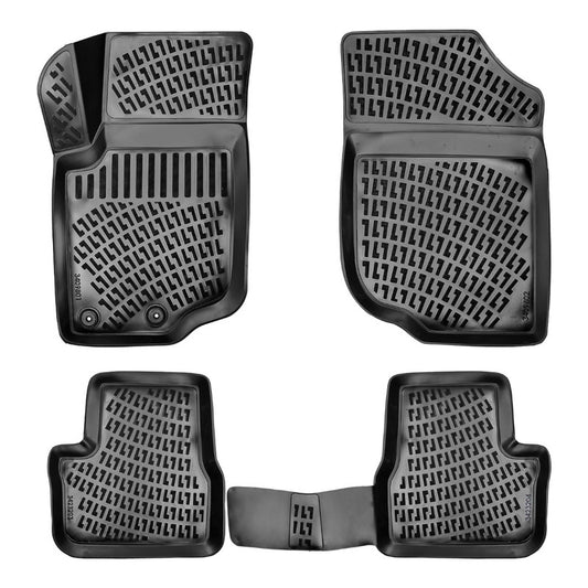 Set covorase auto cauciuc tip tavita pentru peugeot 207 2006-2014