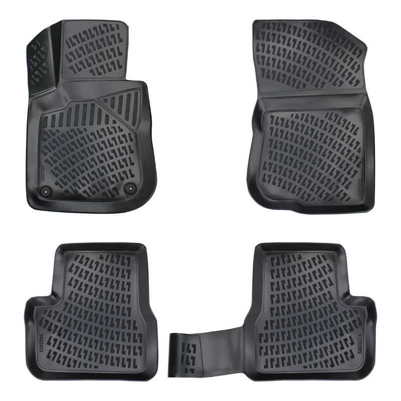 Set covorase auto cauciuc tip tavita pentru peugeot 208 i 2012-2019