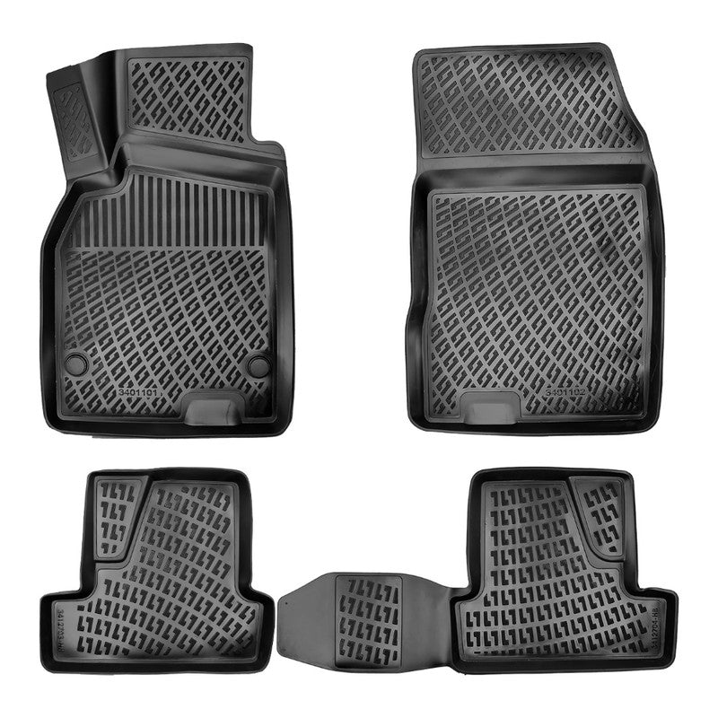 Set covorase auto cauciuc tip tavita pentru renault megane 3 hb 2008-2016