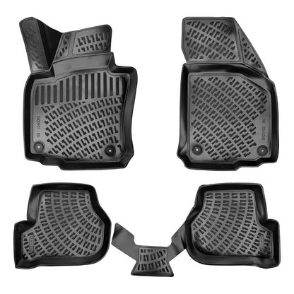 Set covorase auto cauciuc tip tavita pentru skoda octavia ii 2004-2013