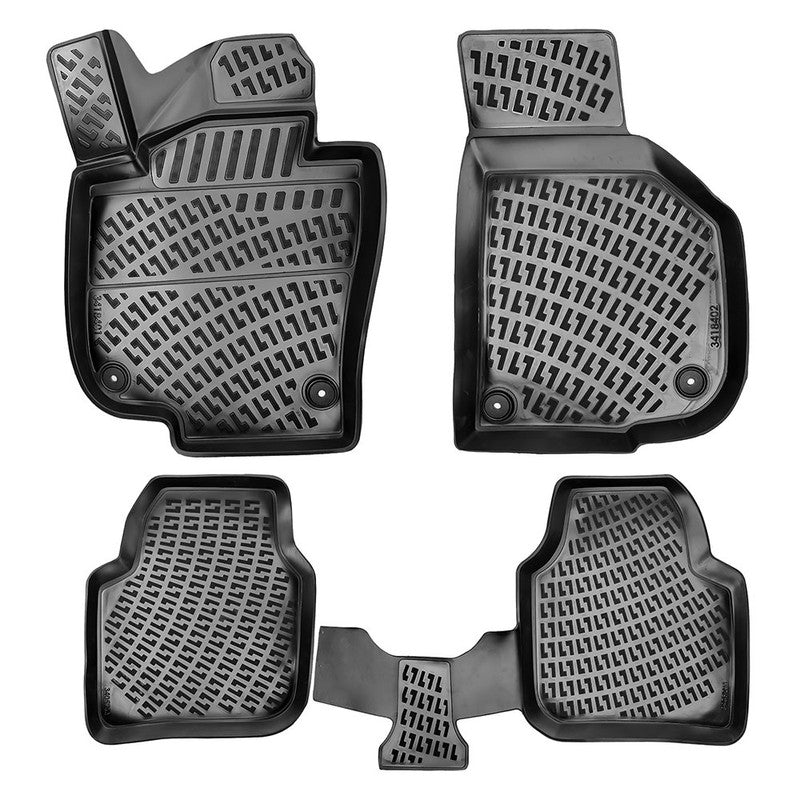 Set covorase auto cauciuc tip tavita pentru skoda superb ii b6 2008-2015