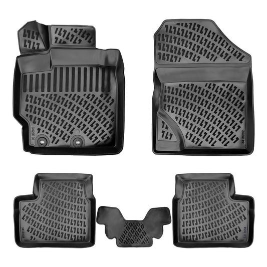 Set covorase auto cauciuc tip tavita pentru toyota yaris (xp90) ii 2005-2013