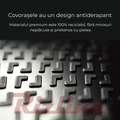 Set complet Rizline Dacia Duster 2018–2022 4x2 Prestige – Covorașe față, spate și tăviță portbagaj - 221.ro