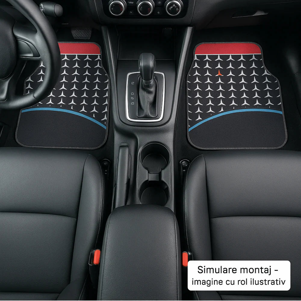 Covorașe Universale Mercedes-Benz – Design Abstract Stea 3 Colțuri