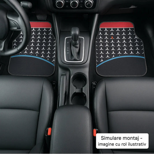 Covorașe Universale Mercedes-Benz – Design Abstract Stea 3 Colțuri