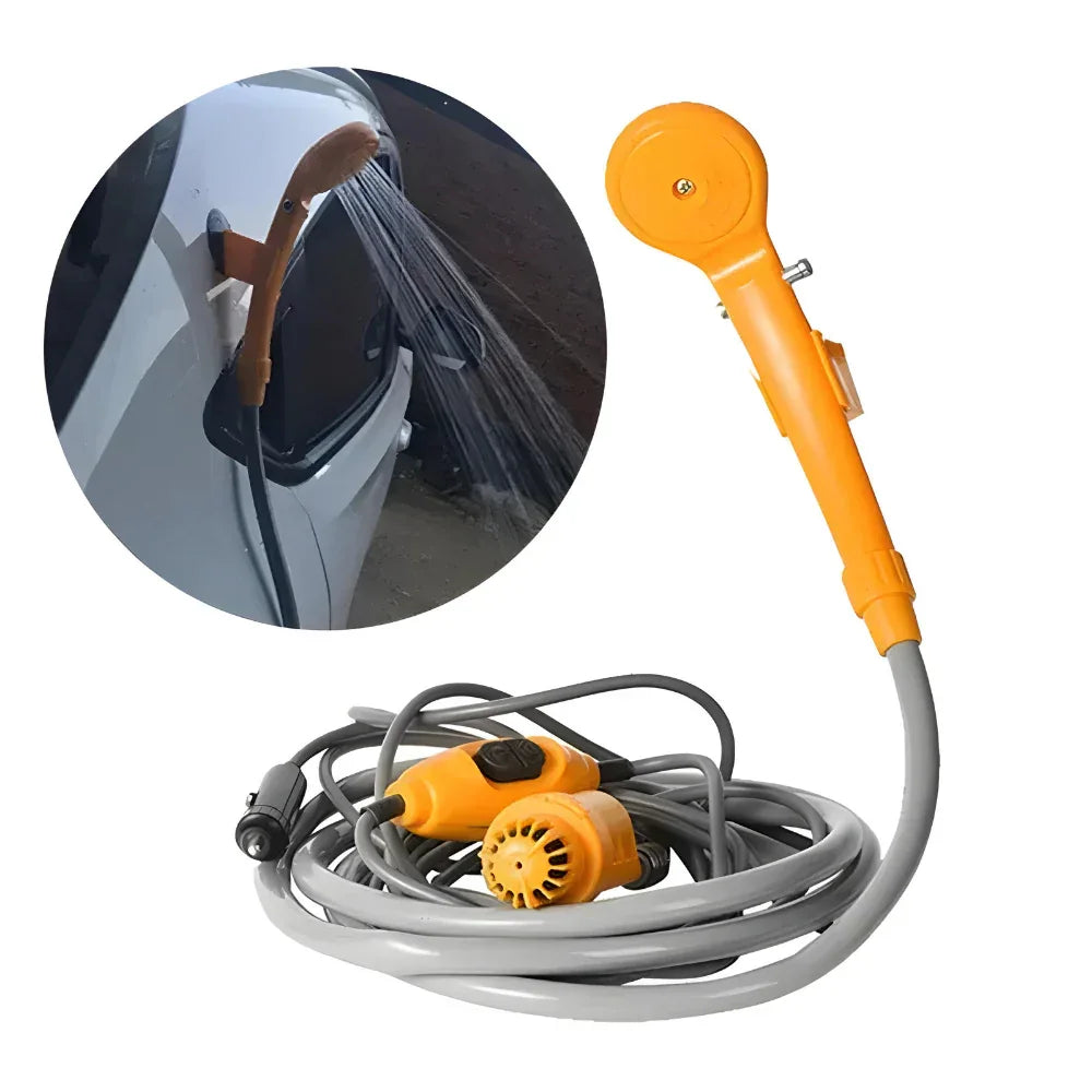 Duș Portabil pentru Mașină - 12V - Galben, Factory