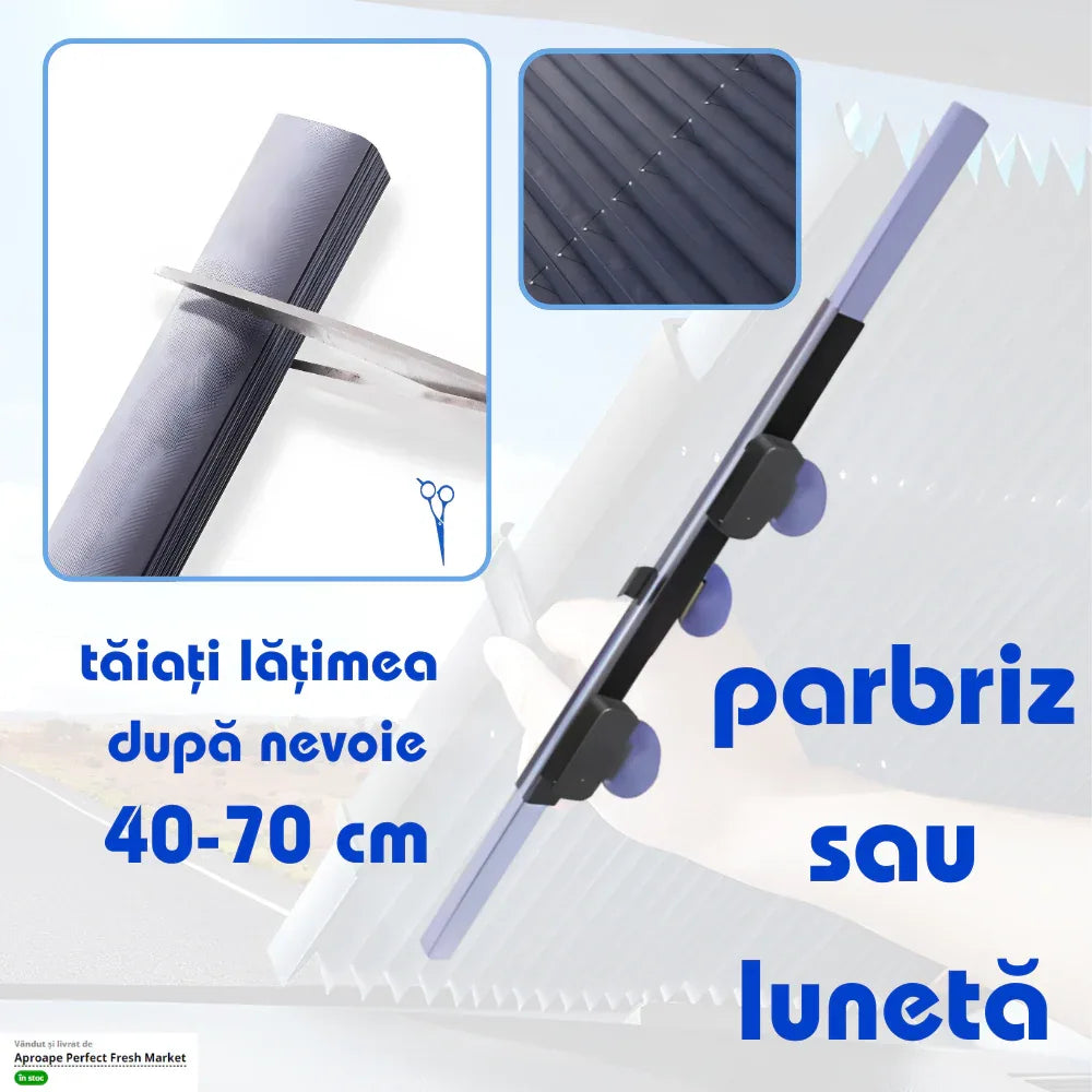 Parasolar Auto Retractabil pentru Blocarea Soarelui și Izolație Termică - 1 buc 70cm