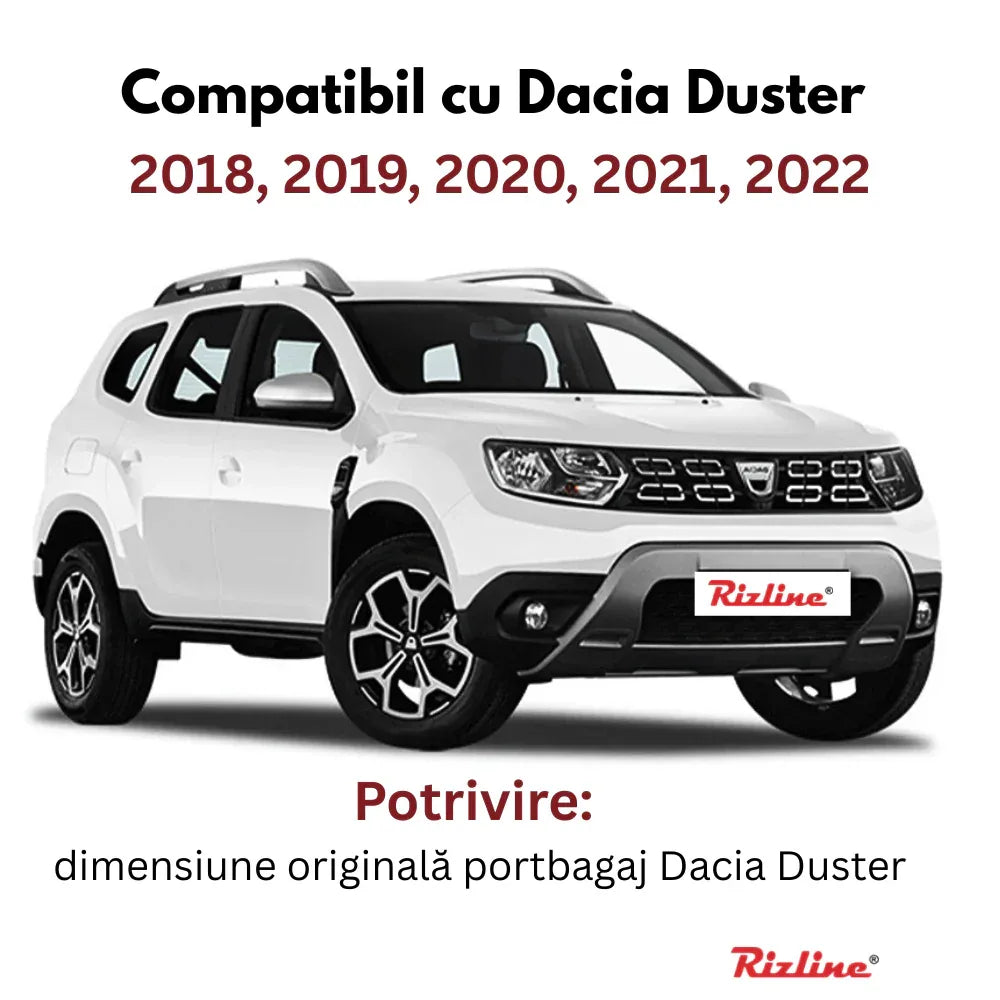 Covoraș Portbagaj Dacia Duster 4x2 2018–2022 – Antiderapant, Personalizat - 221.ro