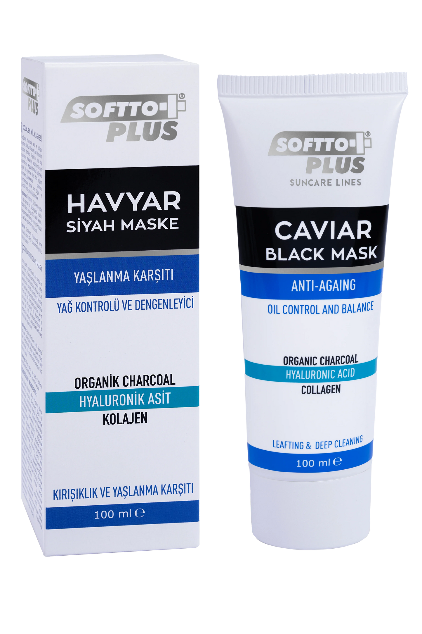 Mască Neagră Cu Caviar Anti-Îmbătrânire, Control Al Sebumului Și Echilibrare – 100 ml