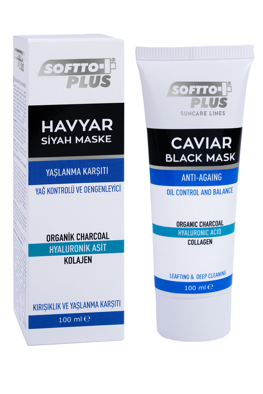 Mască Neagră Cu Caviar Anti-Îmbătrânire, Control Al Sebumului Și Echilibrare – 100 ml