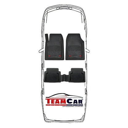 Covorase Auto TeamCar® Tip Tavita Compatibile Skoda Fabia II (2007–2014) Negru - 221.ro