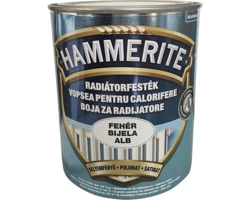 Vopsea pentru radiator, rezistentă la temperaturi înalte 0.75 L, Hammerite, alb / 5203811