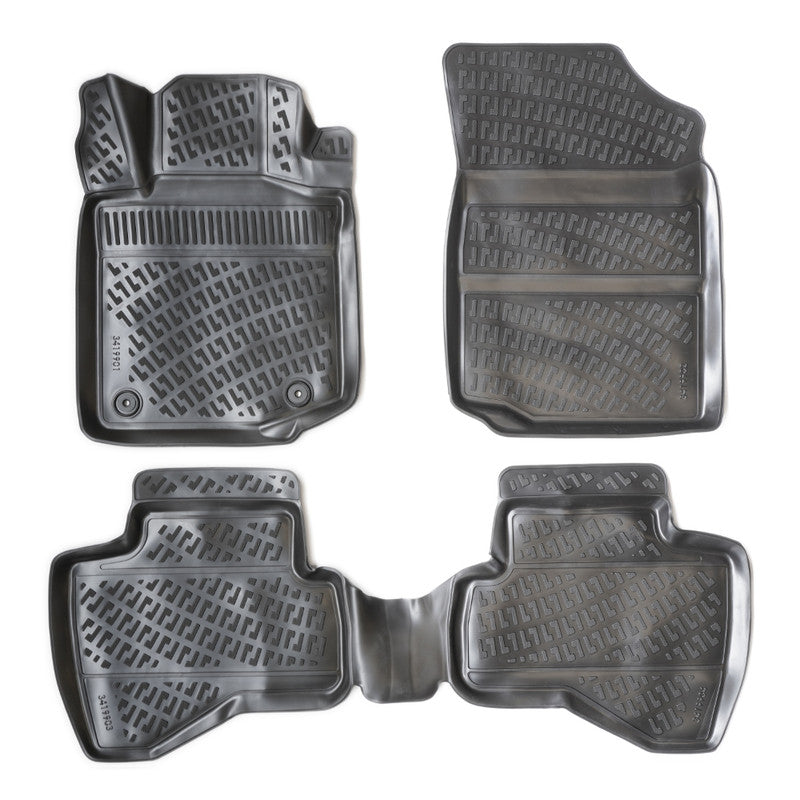 Set covorase auto cauciuc tip tavita pentru peugeot 107 2005-2014