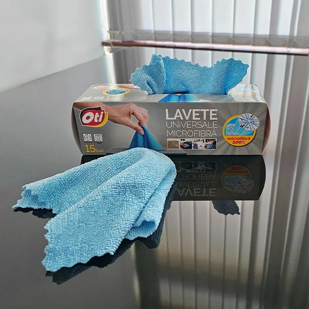 Set 15 lavete din microfibra in cutie pop-up OTI / 5948908017025 - 221.ro
