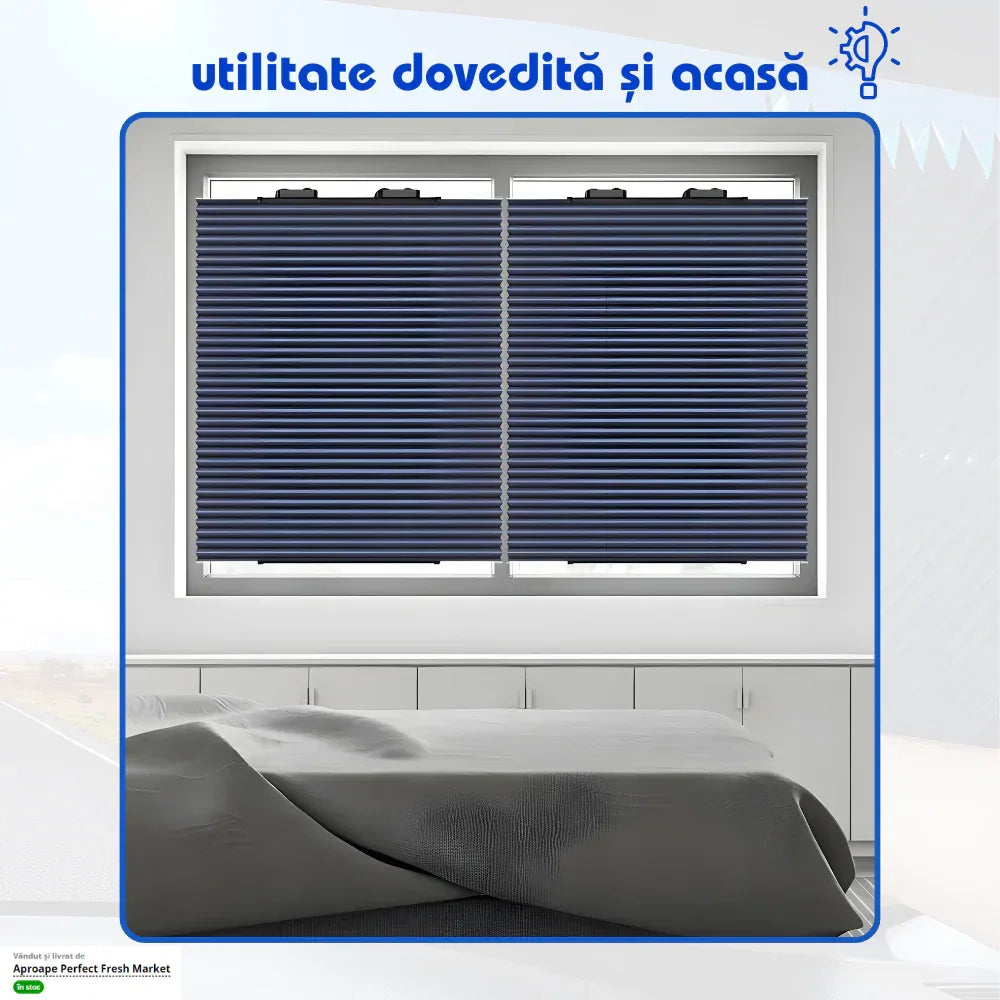 Parasolar Auto Retractabil pentru Blocarea Soarelui și Izolație Termică - 1 buc 70cm