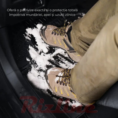 Set complet Rizline Dacia Duster 2018–2022 4x2 Prestige – Covorașe față, spate și tăviță portbagaj - 221.ro