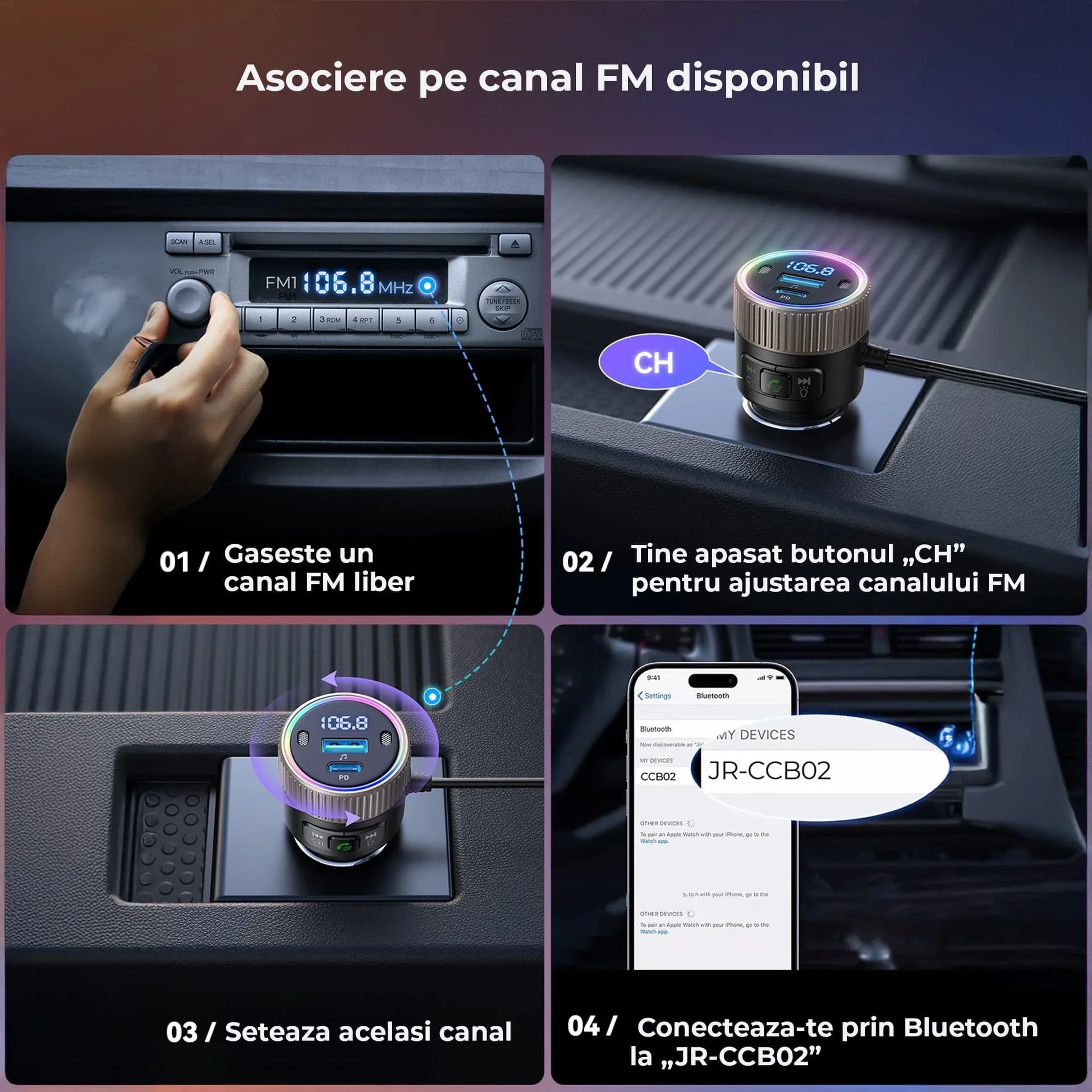 Incarcator auto Timebox, Super Fast-Charge 60W, 1 x USB QC 3,0, 1 x USB-C, 1 x Cablu Type-C, Afisaj Display, Compatibil iPhone 15, Samsung, Huawei, Negru - 221.ro