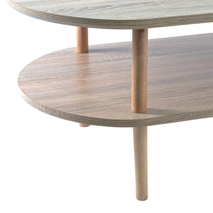Masuta de cafea, stil modern, inaltime 45cm, Naimeed 612, Salcam Deschis