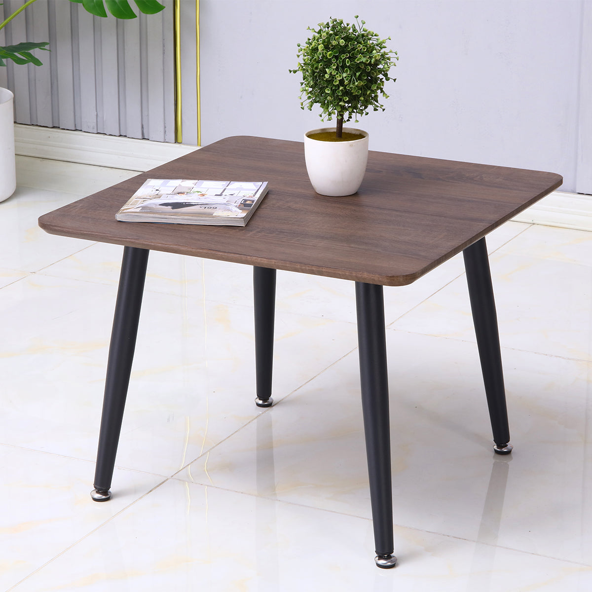 Masuta de cafea, stil modern, inaltime 45cm, Naimeed 616-60, Stejar Inchis