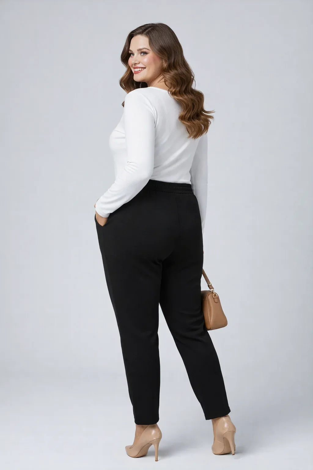 Pantaloni dama marimi mari 6303
