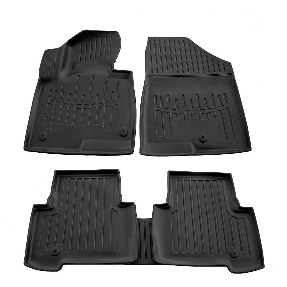 Set covorase auto cauciuc tip tavita  pentru hyundai santa fe iii (dm) (2012-2018)