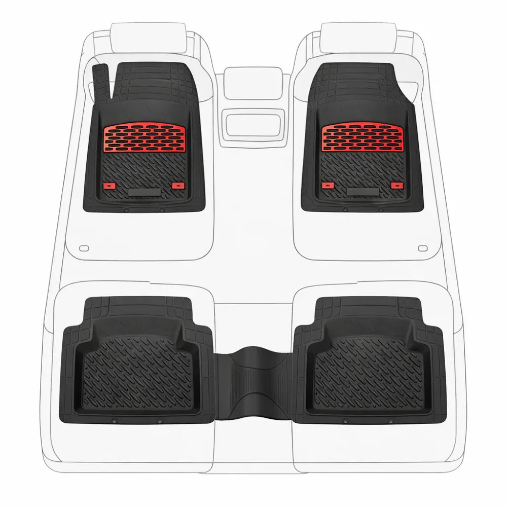 Covorase Auto Tip Tavita Compatibile Peugeot 308 FL (2011-2013) Red