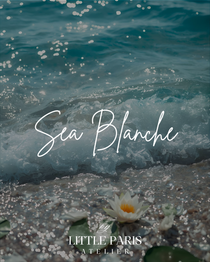 Lumânare parfumată Sea Blanche - Sare de mare • Nufăr • Mosc