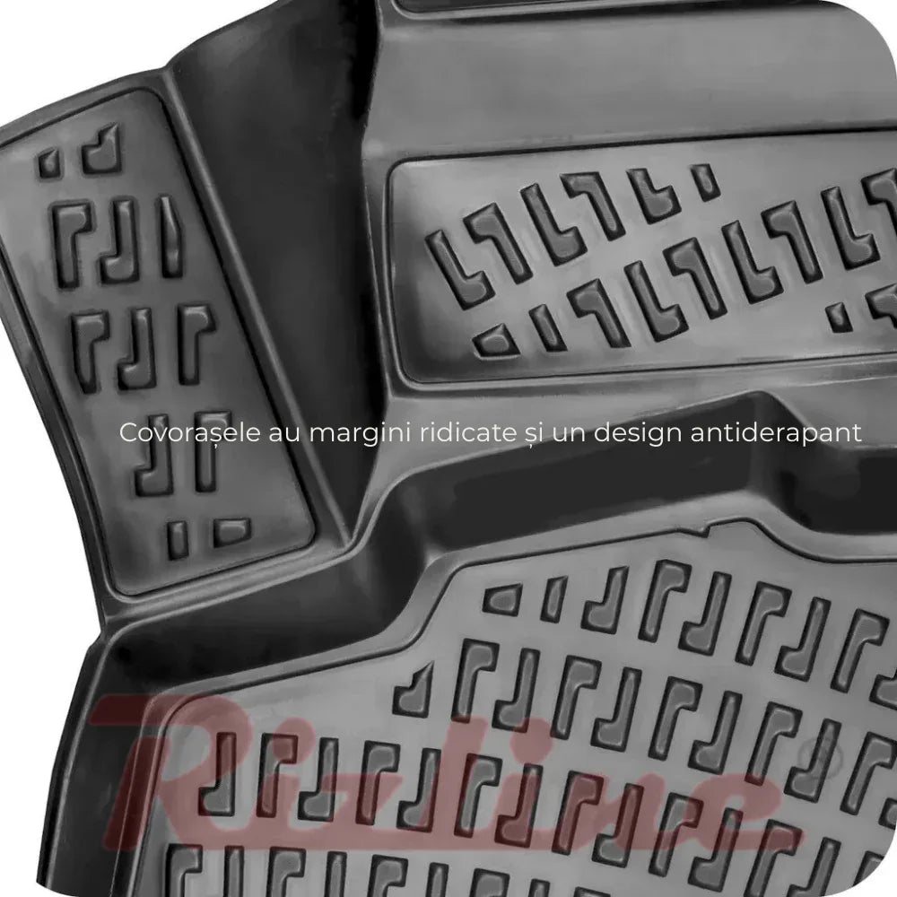 Set complet Rizline Dacia Duster 2018–2022 4x2 Prestige – Covorașe față, spate și tăviță portbagaj - 221.ro