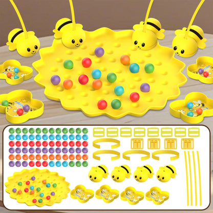 Joc interactiv Albinuță pentru copii, Tabla magnetica multifunctionala, Galben