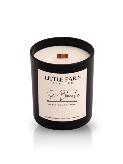 Lumânare parfumată Sea Blanche - Sare de mare • Nufăr • Mosc