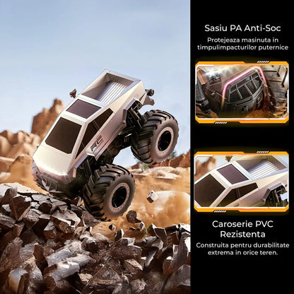 Cybertruck RC Car Timebox, 4WD Off-Road 1:16, Gri