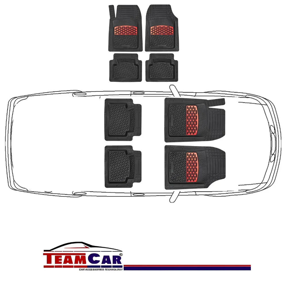 Covorase Auto TeamCar® Tip Tavita Compatibile Volkswagen ID.5 E25 (2021–2025) - Red - 221.ro