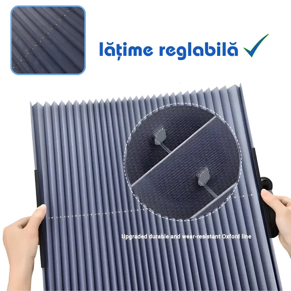 Parasolar Auto Retractabil pentru Blocarea Soarelui și Izolație Termică - 1 buc 70cm