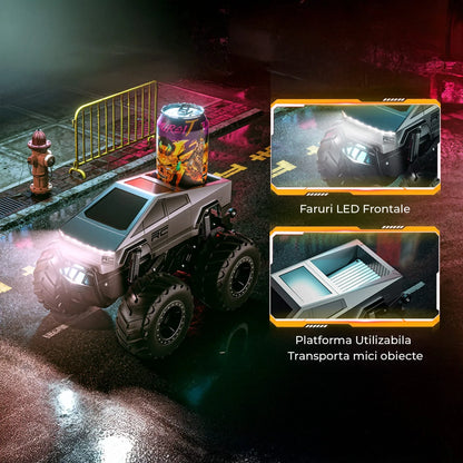 Cybertruck RC Car Timebox, 4WD Off-Road 1:16, Gri
