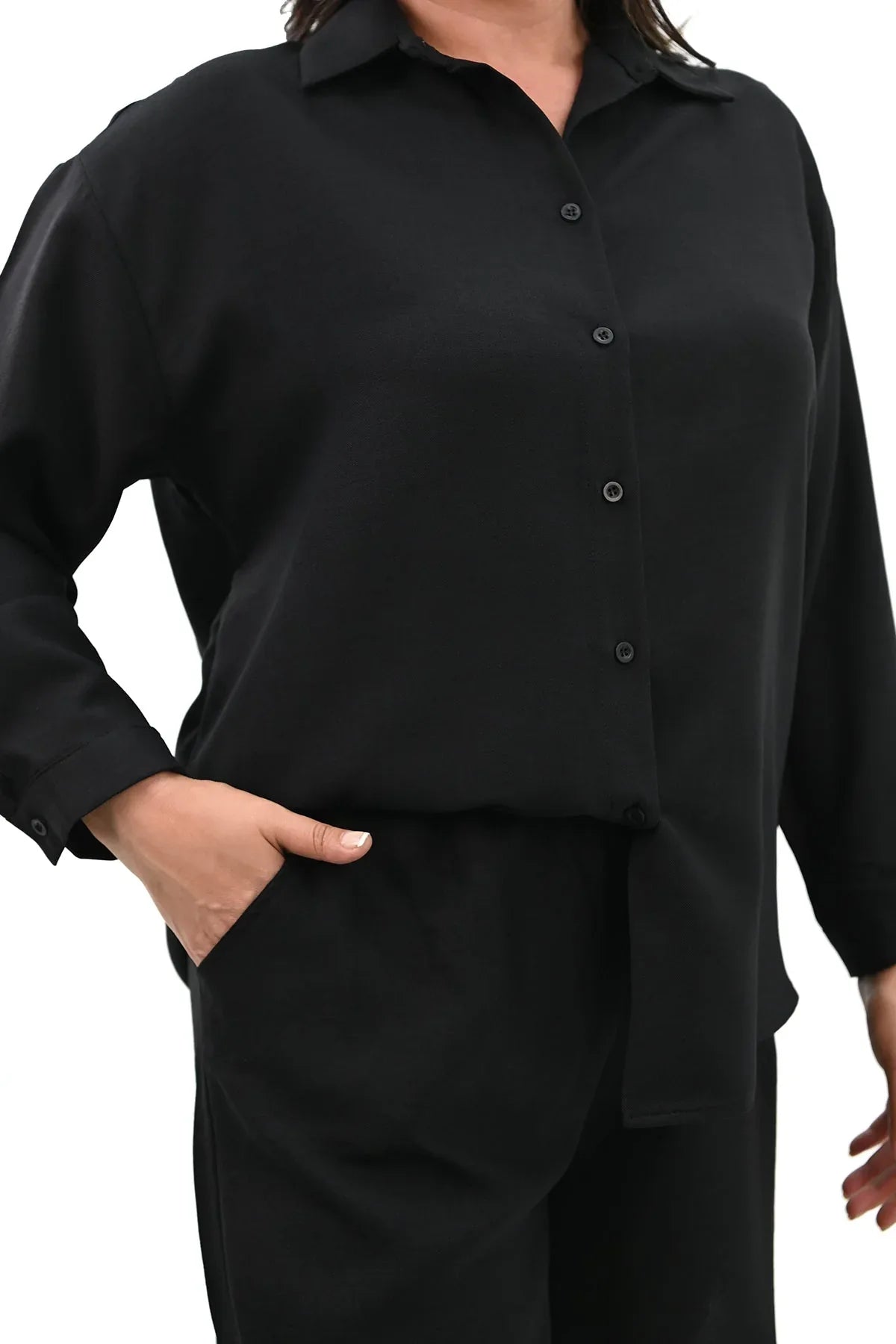 Set dama marimi mari  pantaloni scurti cu camasa 8121 -24