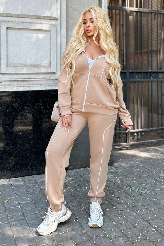 Trening dama marimi mari cu fermoare laterale 8130