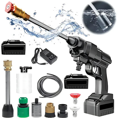 Pistol de Spălat cu Presiune Portabilă fără Fir, cu Două Baterii 48Vf 5000mah