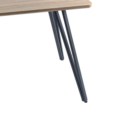 Masa bucatarie, living, blat MDF, Naimeed D9608, Salcam Deschis, 120x70x75cm