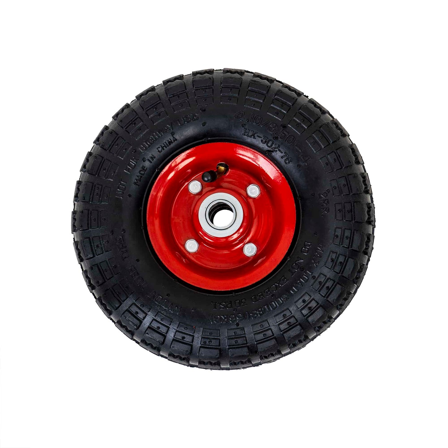 Roata pentru roaba 4.10 / 3.50-4 - 2PR, Ax 20mm / 9614